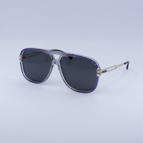 🕶️ New Gucci GG1105S 001 Sunglasses - Grey/Gold Frame, Grey Lenses - Picture 1 of 13